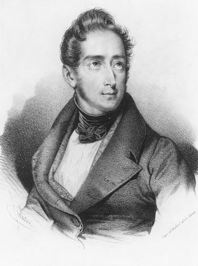 Alphonse de Lamartine by French School